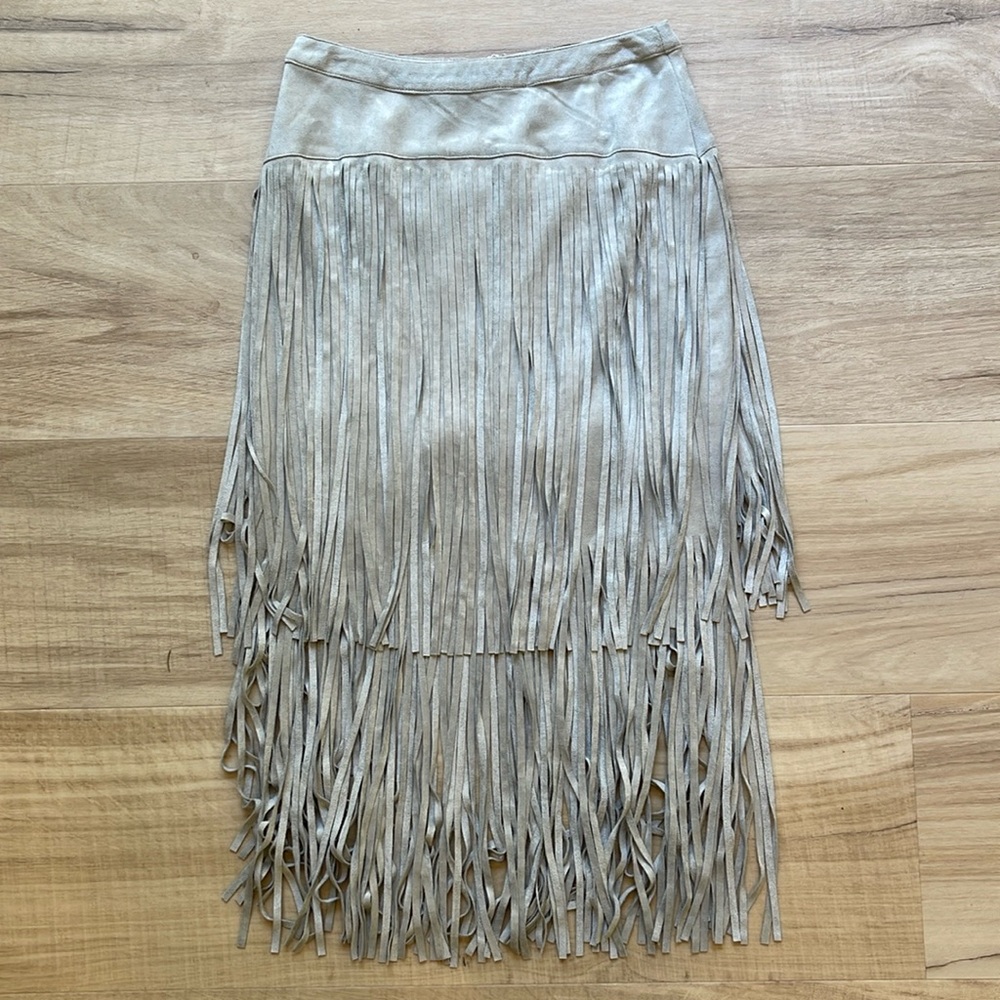 Lulus Fringe skirt